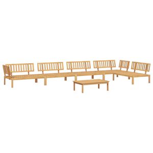 vidaXL Set de sof&aacute;s de palets de jard&iacute;n 6 pzas madera maciza de acacia
