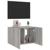 vidaXL Mueble de TV de pared con luces LED gris Sonoma 60x35x41 cm