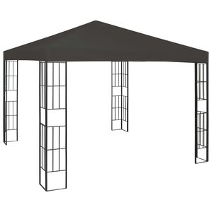 vidaXL Cenador gris antracita 3x3 m