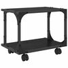 vidaXL Soporte para Impresora Roble Negro 41 x 28 x 33.5 cm