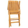 vidaXL Sillas de jard&iacute;n plegables 4 uds madera maciza teca 61x67x90 cm