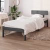 vidaXL Estructura de cama individual sin colchón madera de pino gris