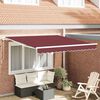 vidaXL Toldo retr&aacute;ctil manual burdeos 300x250 cm