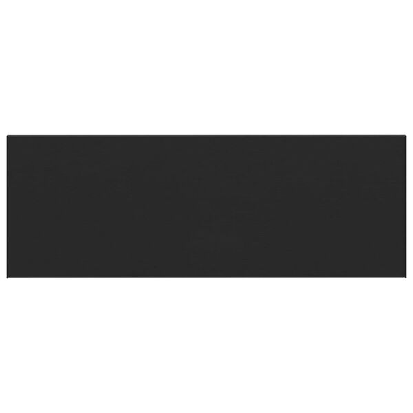 vidaXL Umbral de Ventana Negro con Vetado de Madera 120 x 50 x 4,5 cm