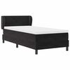 vidaXL Cama tipo Box Spring con colch&oacute;n Negro 90 x 200 cm Terciopelo
