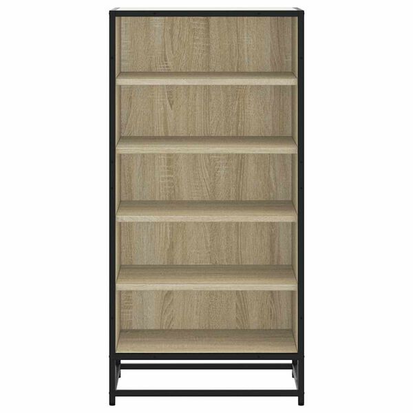 vidaXL Mueble zapatero madera contrachapada roble sonoma 48x38x97,5 cm