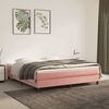 vidaXL Estructura de cama con somier terciopelo rosa 180x200 cm