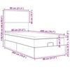 vidaXL Estructura cama otomana colchones gris claro 80x200cm