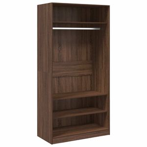 vidaXL Armario madera contrachapada color roble marr&oacute;n 100x50x200 cm