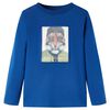 vidaXL Camiseta infantil de manga larga azul oscuro 128