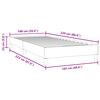 vidaXL Cama box spring sin colch&oacute;n gris claro terciopelo 100x220 cm