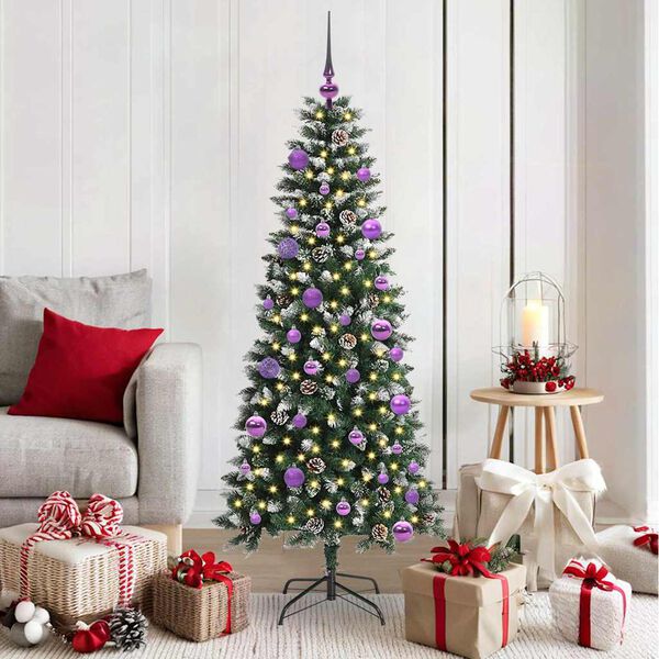 vidaXL &Aacute;rbol de Navidad artificial Verde 150 cm PVC, Pl&aacute;stico y Acero
