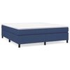 vidaXL Estructura de cama con somier tela azul 180x200 cm
