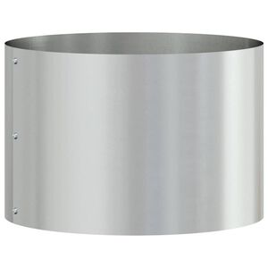 vidaXL Anillo para maceta Plateado 30 x 30 x 20 cm Acero Galvanizado