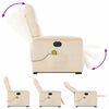 vidaXL Sill&oacute;n masaje el&eacute;ctrico reclinable elevable tela beige
