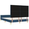 vidaXL Estructura de cama con cabecera Azul 160 x 200 cm tela