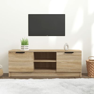 vidaXL Mueble de TV madera contrachapada roble Sonoma 102x35x36,5 cm