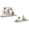 vidaXL Estantes flotantes de pared 4 uds MDF color roble 80x23,5x3,8cm