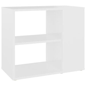 vidaXL Armario auxiliar de madera contrachapada blanco 60x30x50 cm