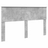 vidaXL Estructura de cama con cabecera Gris concreto 150 x 200 cm