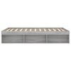 vidaXL Estructura de cama de matrimonio Sonoma gris 135x190 cm