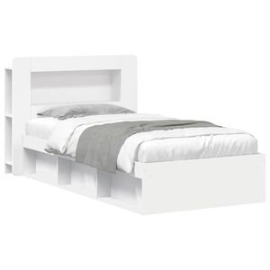 vidaXL Estructura de cama con almacenamiento Blanco 100 x 200 cm