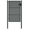 vidaXL Puerta de jard&iacute;n Antracita 100x150 cm Acero