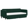 vidaXL Sof&aacute; cama nido con cajones terciopelo verde oscuro 80x200 cm