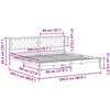 vidaXL Estructura de cama Negro 200 x 200 cm Madera de pino macizo