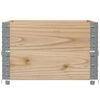 vidaXL Jardinera de madera maciza de pino 80x60 cm