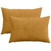 vidaXL Funda de almohada 2 pcs ALMELO Amarillo 30 x 50 cm pana