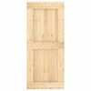 vidaXL Puerta corredera con herrajes madera maciza de pino 90x210 cm