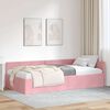 vidaXL Estructura de cama en esquina Rosa 90 cm x 200 cm Terciopelo