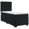 vidaXL Cama box spring con colch&oacute;n Negro 80 x 200 cm Terciopelo