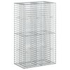 vidaXL Cama elevada de gavi&oacute;n 90 x 50 x 150 cm Acero Galvanizado