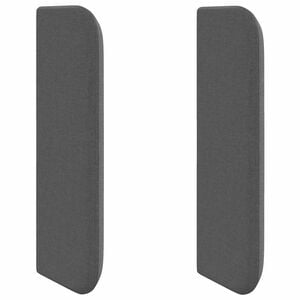 vidaXL Oreja de cabecero Gris Tenue tela