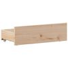 vidaXL Cama con estantería sin colchón madera maciza de pino 90x200 cm