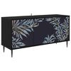 vidaXL Mueble de TV DOKKUM 102 x 33 x 51 cm Roble Negro