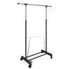 vidaXL Perchero ajustable para ropa 4 ruedas 1 barras