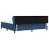 vidaXL Cama tipo Box Spring con colch&oacute;n Azul 200 x 200 cm tela
