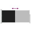 vidaXL Toldo lateral retr&aacute;ctil 140x300 cm negro