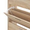 vidaXL Mueble zapatero madera contrachapada roble Sonoma 63x24x103 cm