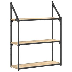 vidaXL Estanter&iacute;a de pared madera ingenier&iacute;a roble Sonoma 60x21x78,5cm