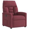 vidaXL Sill&oacute;n reclinable el&eacute;ctrico tela rojo tinto