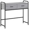 vidaXL Mesa Consola Sonoma gris 90 x 33 x 80,5 cm Madera de ingenier&iacute;a