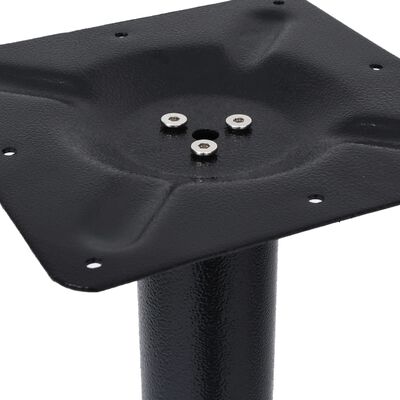 vidaXL Pata de mesa de bistró hierro fundido negro 56x56x107 cm