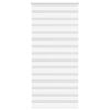 vidaXL Estor cebra blanco 105x200 cm tejido ancho 100,9 cm poli&eacute;ster