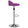 vidaXL Taburete de cocina de cuero sint&eacute;tico morado