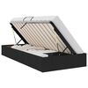 vidaXL Estructura de Cama Ottoman Negro 90 x 190 cm tela
