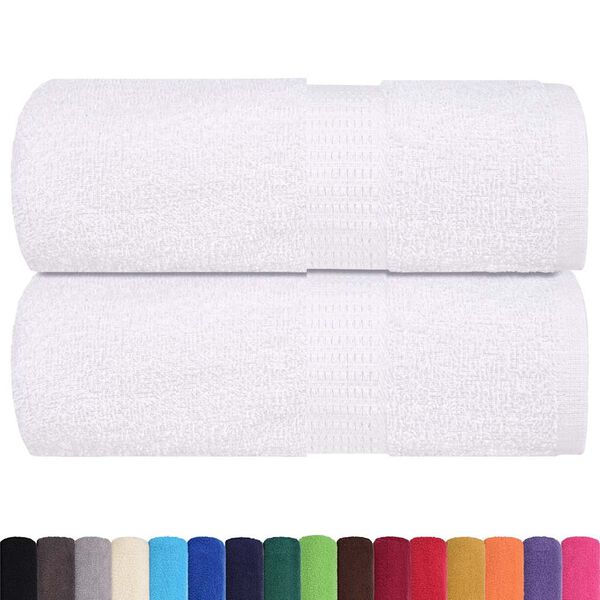 vidaXL Toallitas de ba&ntilde;o FROGN 4 uds blanco 15x21 cm 360 g/m&sup2;